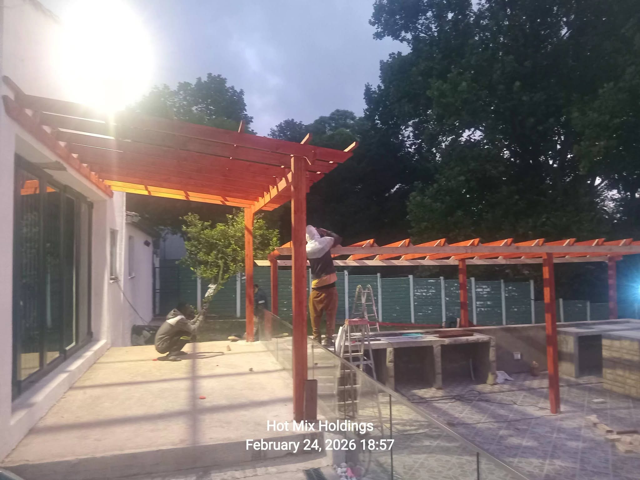 Pergola Shades project 4: Before by Hot Mix Holdings